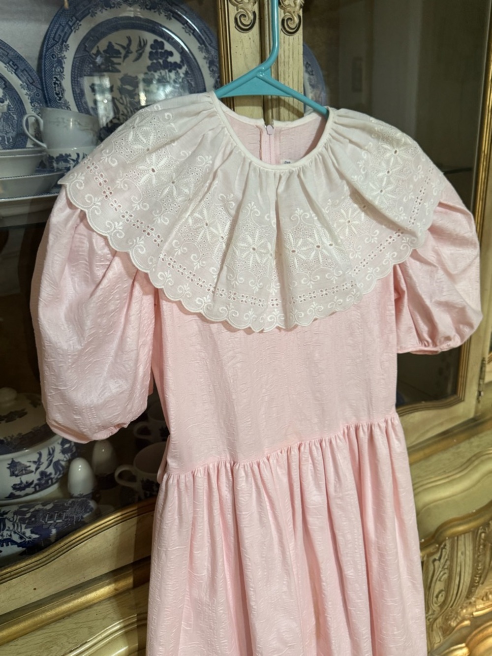 Vintage Jayne Copeland pink heirloom portrait dress size 12 girls